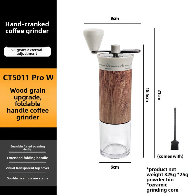 Manual Ceramic Burr Coffee Grinder
