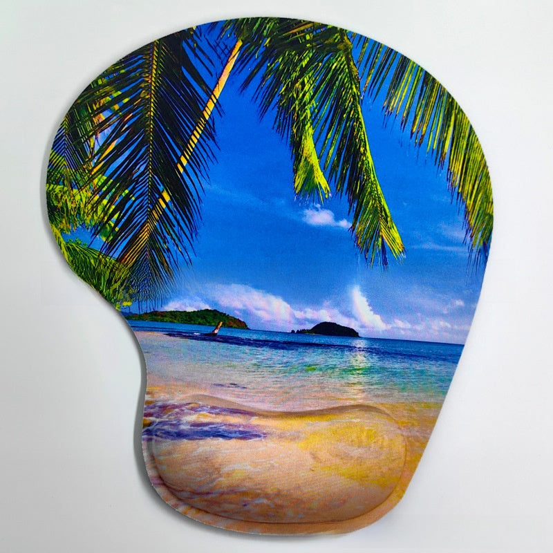 Memory Foam Mouse Pad & Wrist Rest Set