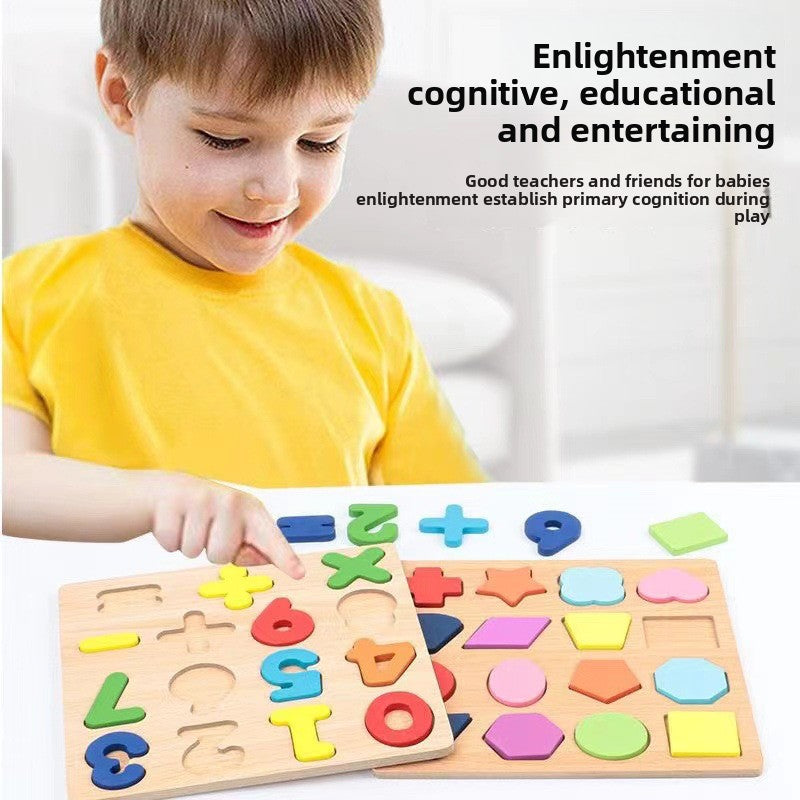 Wooden Educational Puzzle Board for Kids