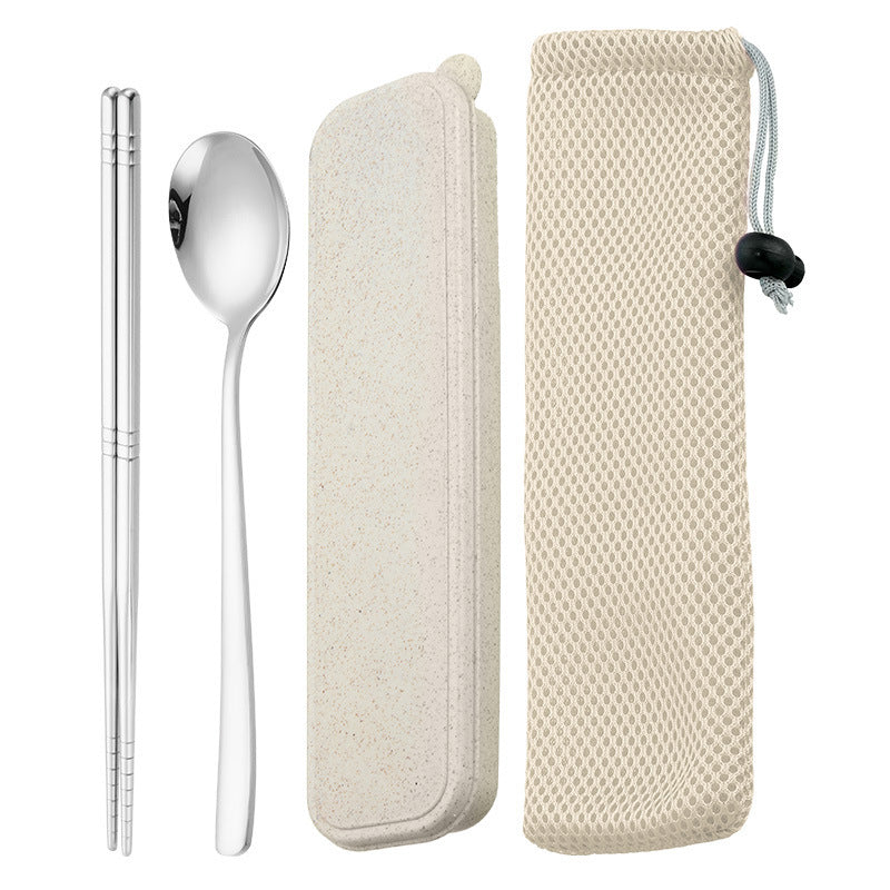 Portable Stainless Steel Tableware Set