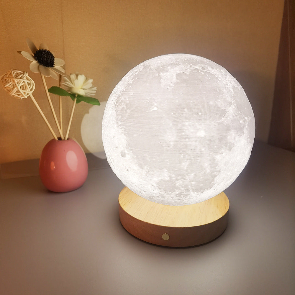 3D Moon Lamp with Charging Stand