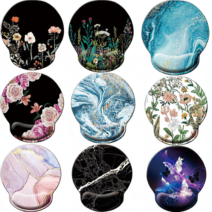 Memory Foam Mouse Pad & Wrist Rest Set