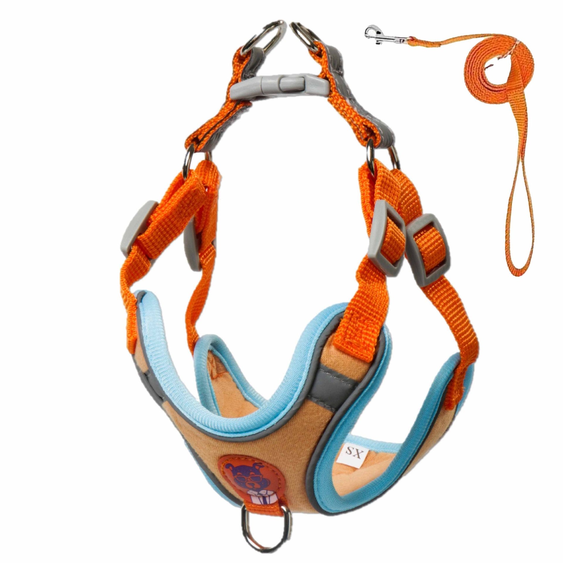 Reflective Adjustable Dog Harness & Leash