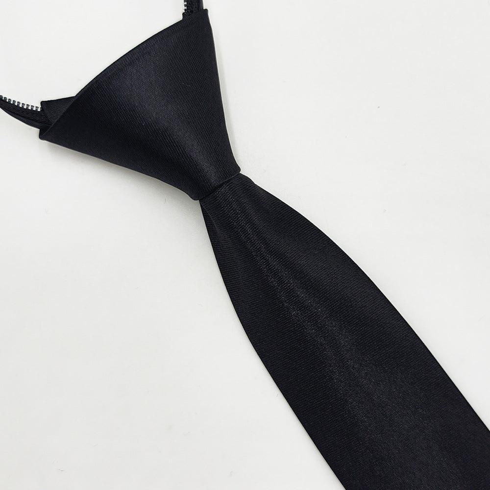 Men's Satin Zipper Tie - Formal Wear