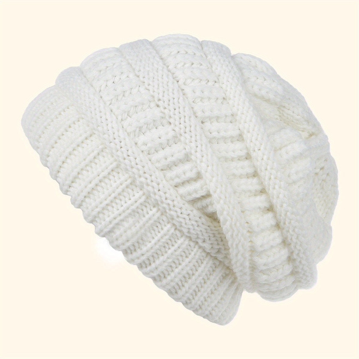 Elastic Knitted Winter Beanie Hat