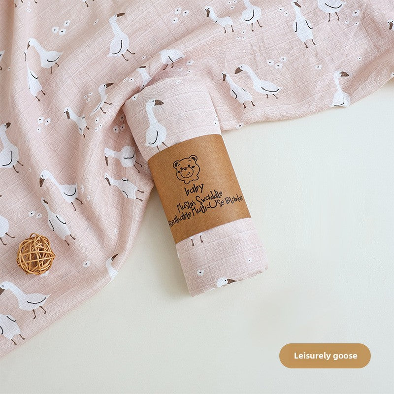 Bamboo Cotton Muslin Swaddle Blanket