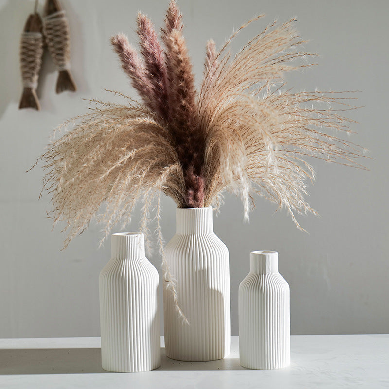 Retro Ceramic Vase Three-Piece Set