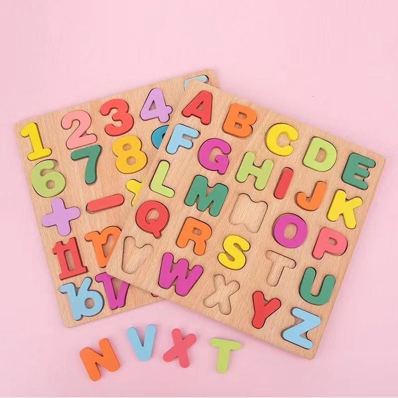 Wooden Educational Puzzle Board for Kids