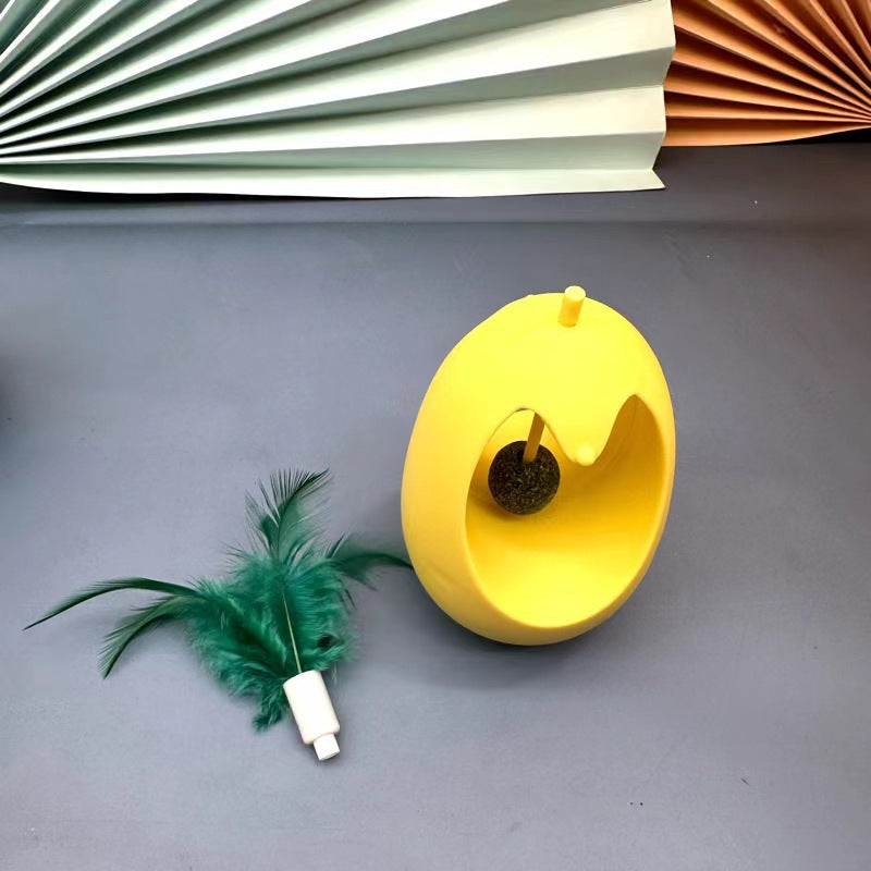 Interactive Cat Feather Wand Toy