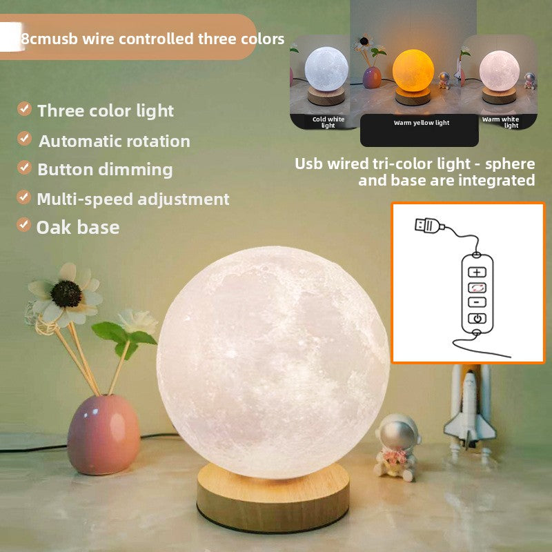 3D Moon Lamp with Charging Stand