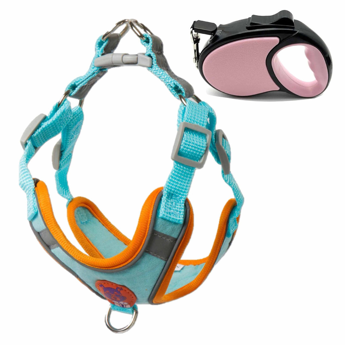 Reflective Adjustable Dog Harness & Leash