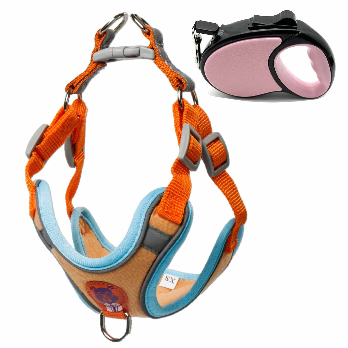 Reflective Adjustable Dog Harness & Leash