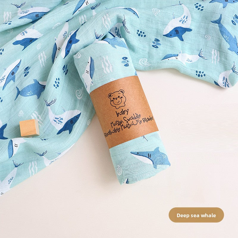 Bamboo Cotton Muslin Swaddle Blanket