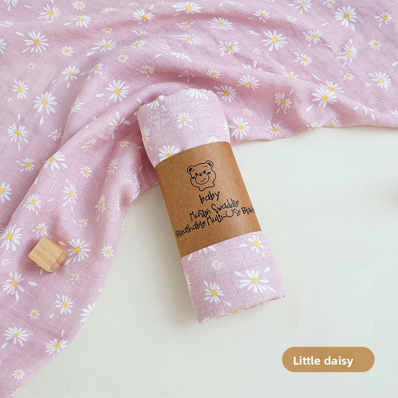 Bamboo Cotton Muslin Swaddle Blanket