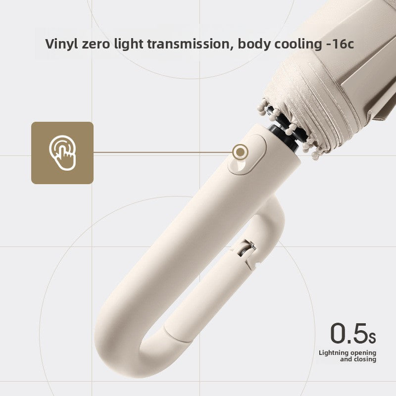 Automatic Wind-Resistant Folding Umbrella