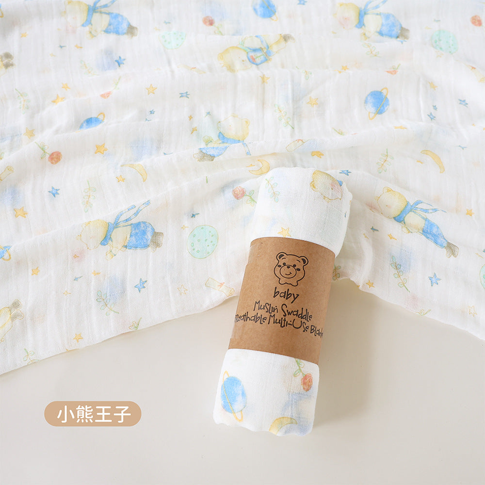 Bamboo Cotton Muslin Swaddle Blanket