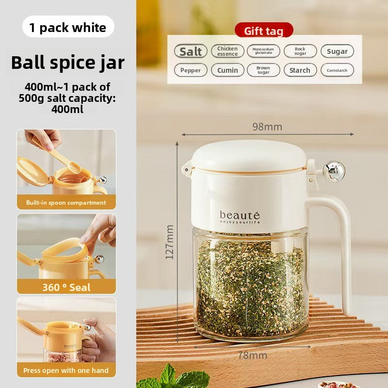 Stackable Spice Jar Set with Labels