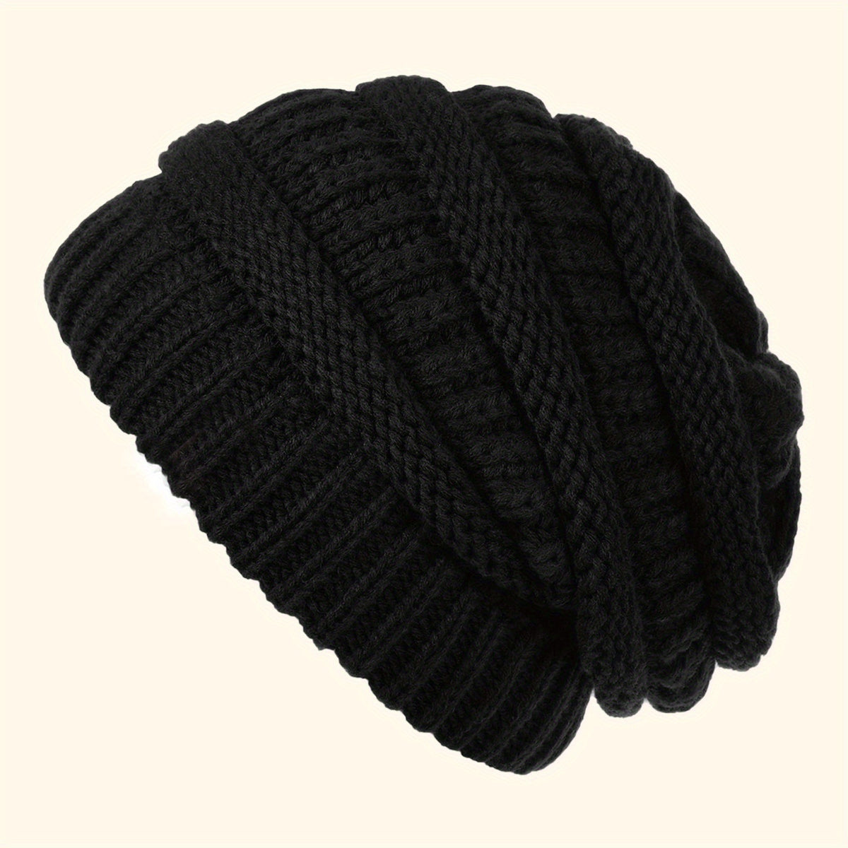 Elastic Knitted Winter Beanie Hat