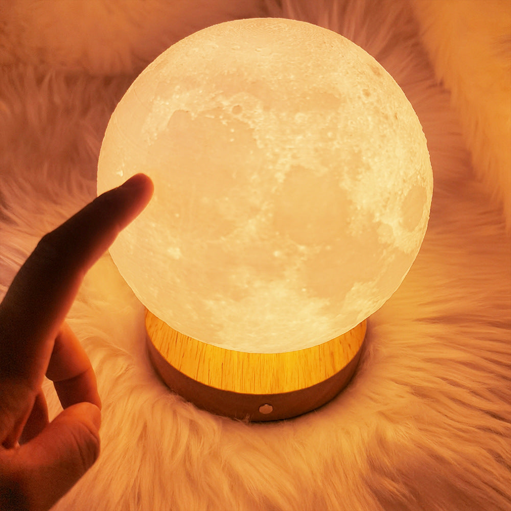 3D Moon Lamp with Charging Stand