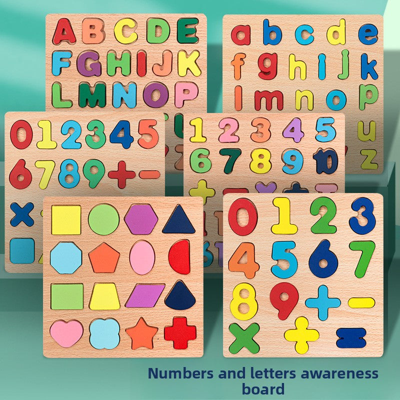 Wooden Educational Puzzle Board for Kids