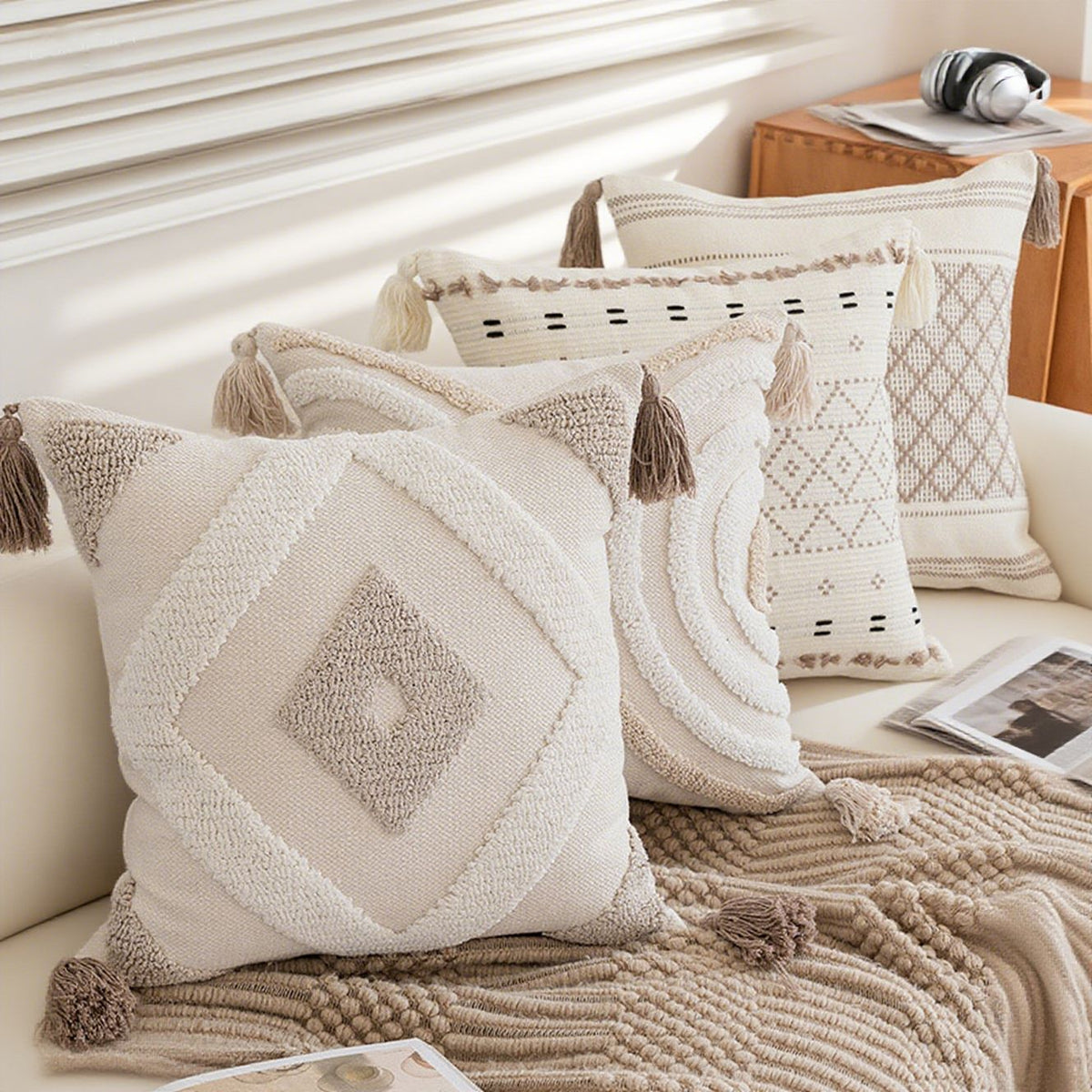 Decorative Throw Pillow Covers Set of 4