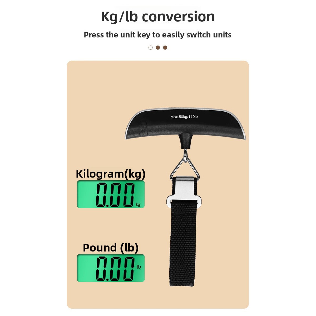 Portable Digital Luggage Scale 50kg