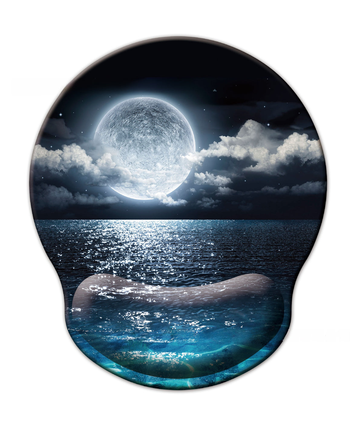 Memory Foam Mouse Pad & Wrist Rest Set