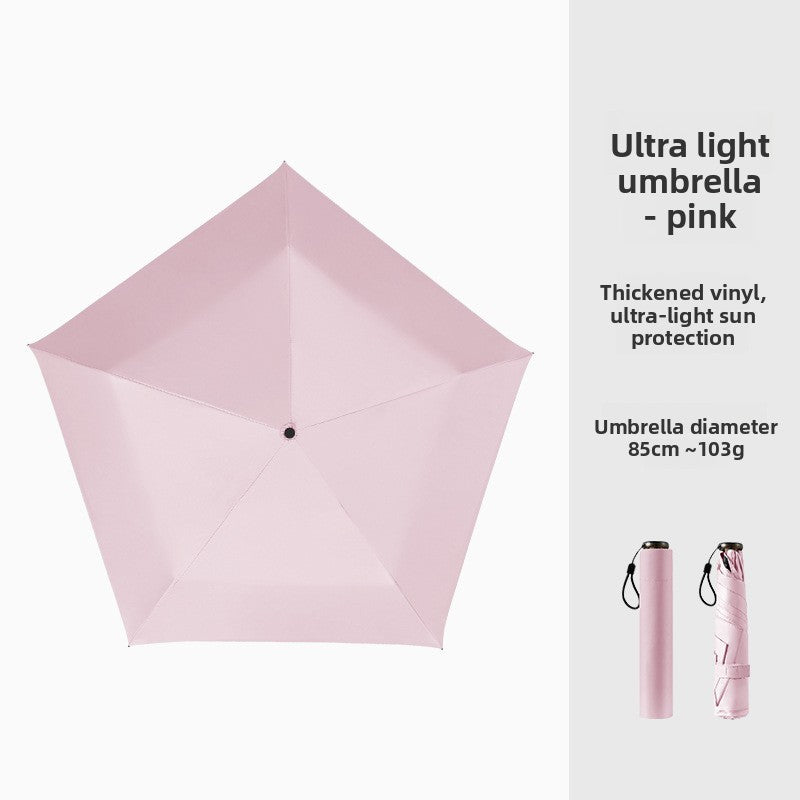 Compact Travel Sun & Rain Umbrella