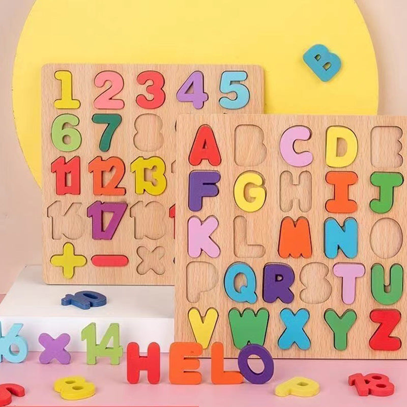 Wooden Educational Puzzle Board for Kids