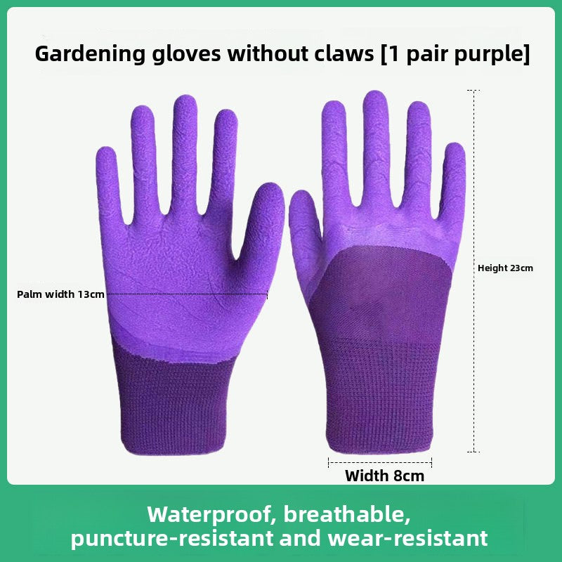 Claw Gardening Gloves with Latex Grip