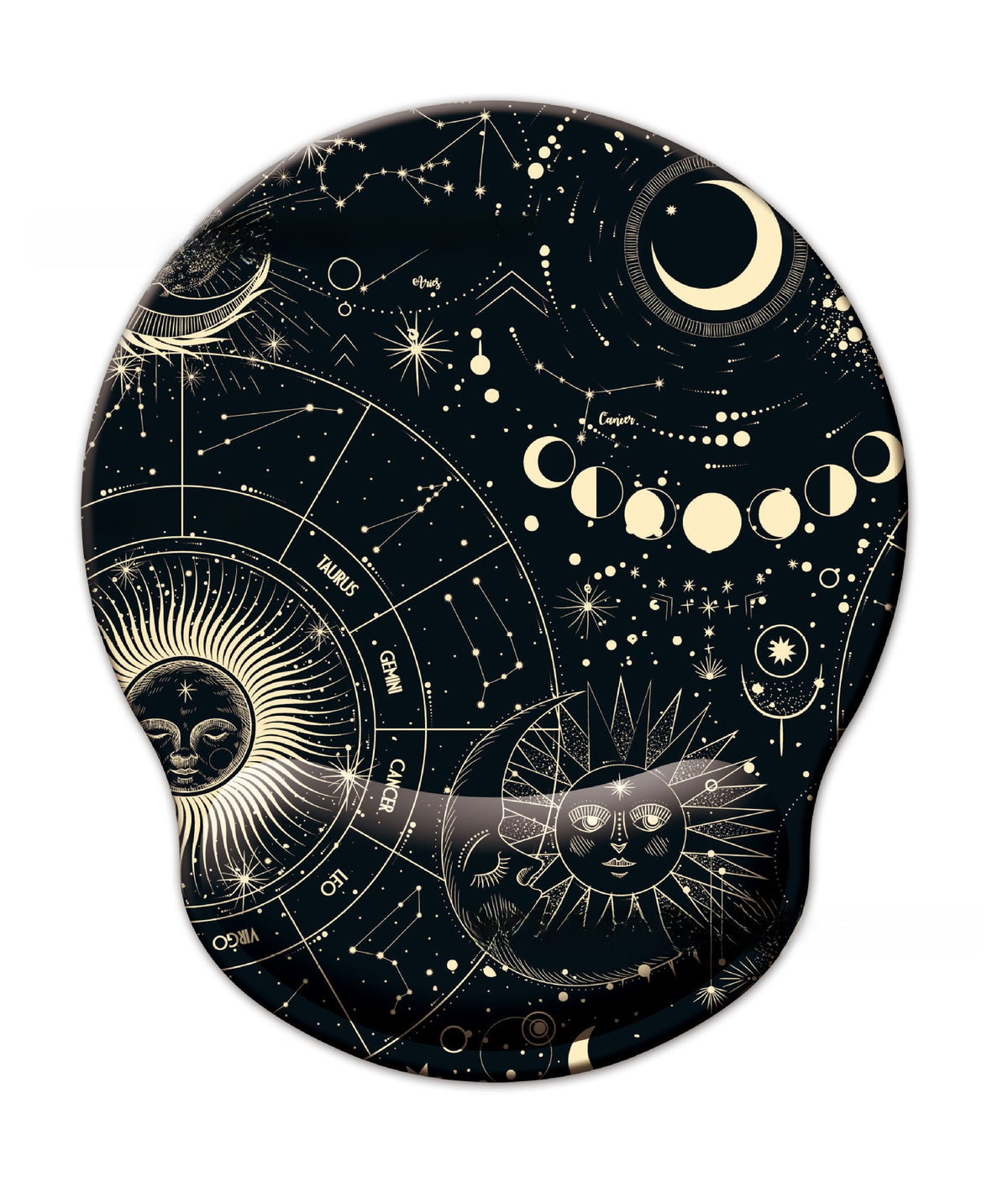 Memory Foam Mouse Pad & Wrist Rest Set
