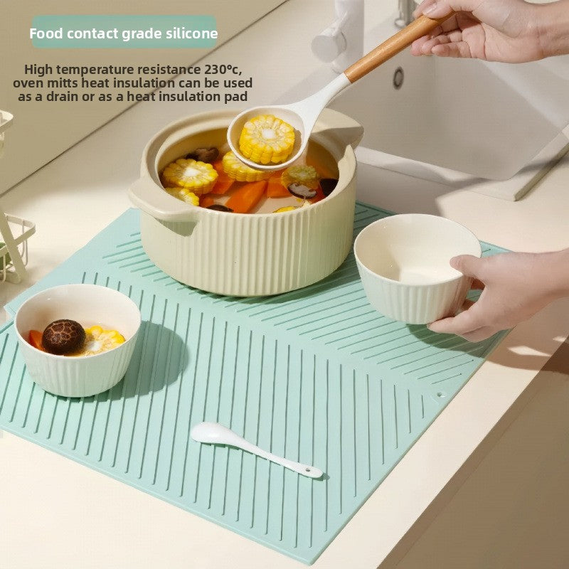 Silicone Dish Draining Mat