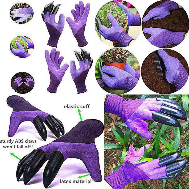 Claw Gardening Gloves with Latex Grip