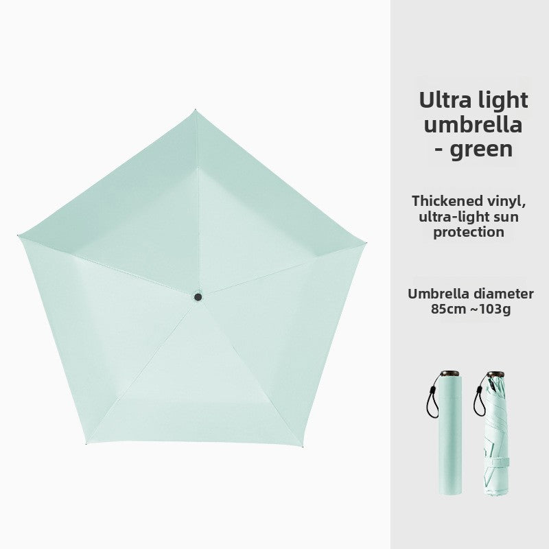 Compact Travel Sun & Rain Umbrella