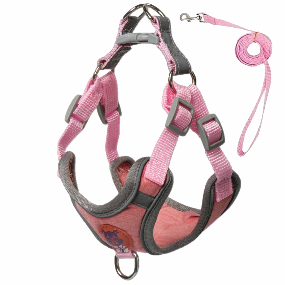 Reflective Adjustable Dog Harness & Leash