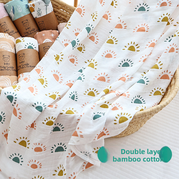 Bamboo Cotton Muslin Swaddle Blanket