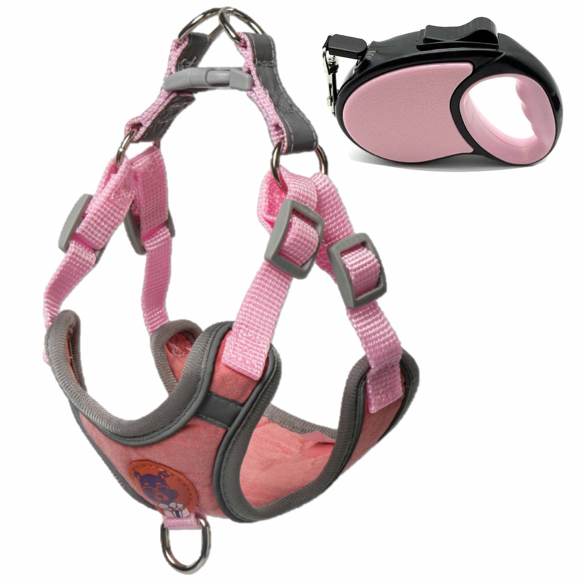 Reflective Adjustable Dog Harness & Leash