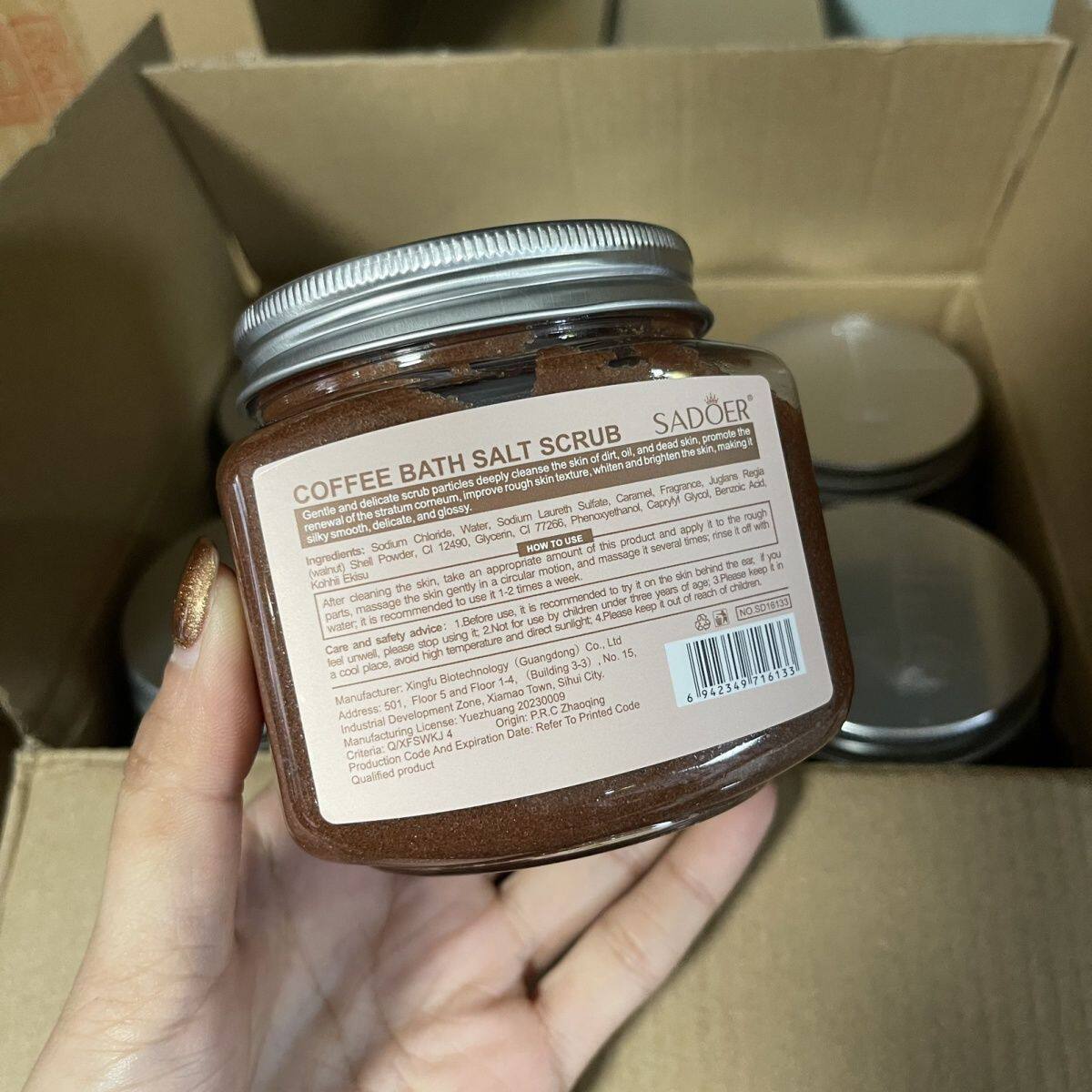 Coffee Body Scrub Exfoliating Cleanser
