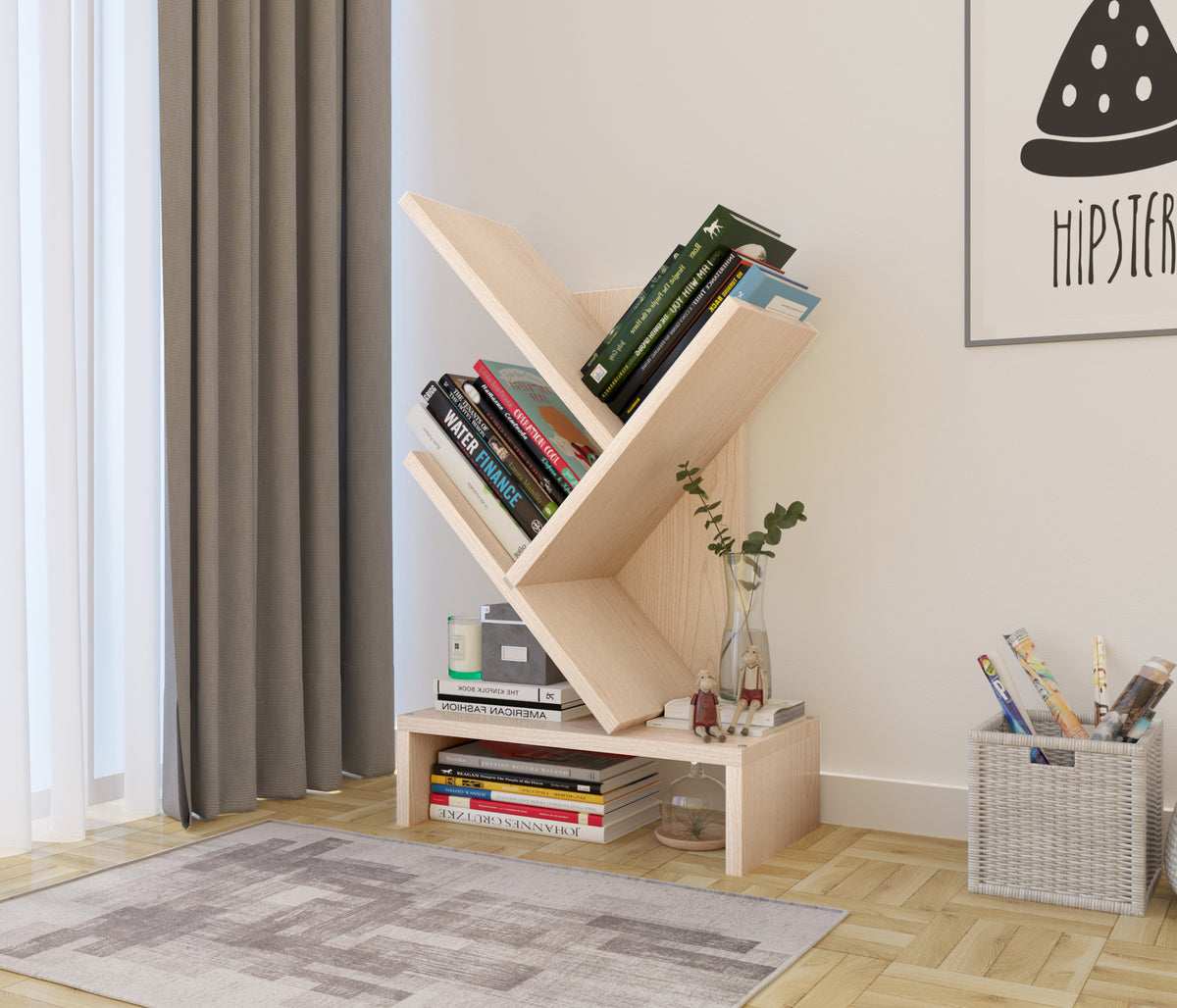 Desktop Bookshelf Multi-Layer Storage Rack