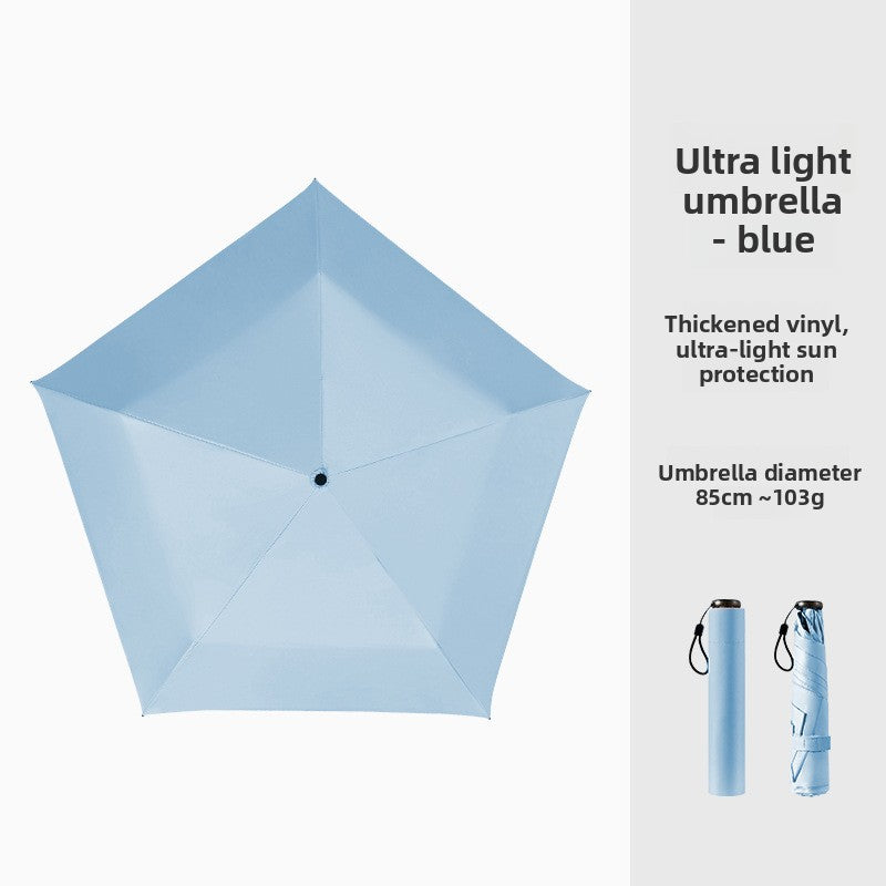 Compact Travel Sun & Rain Umbrella