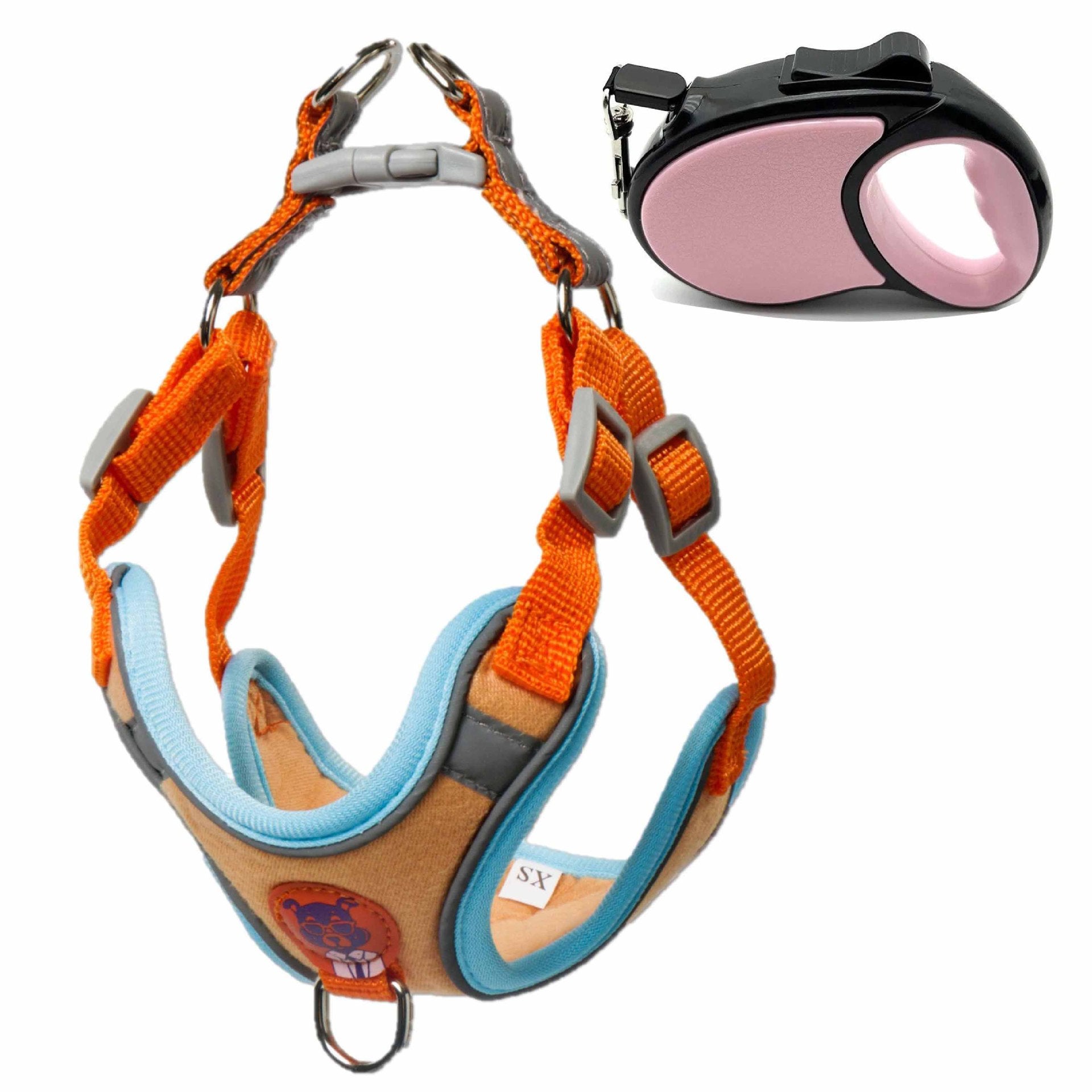 Reflective Adjustable Dog Harness & Leash