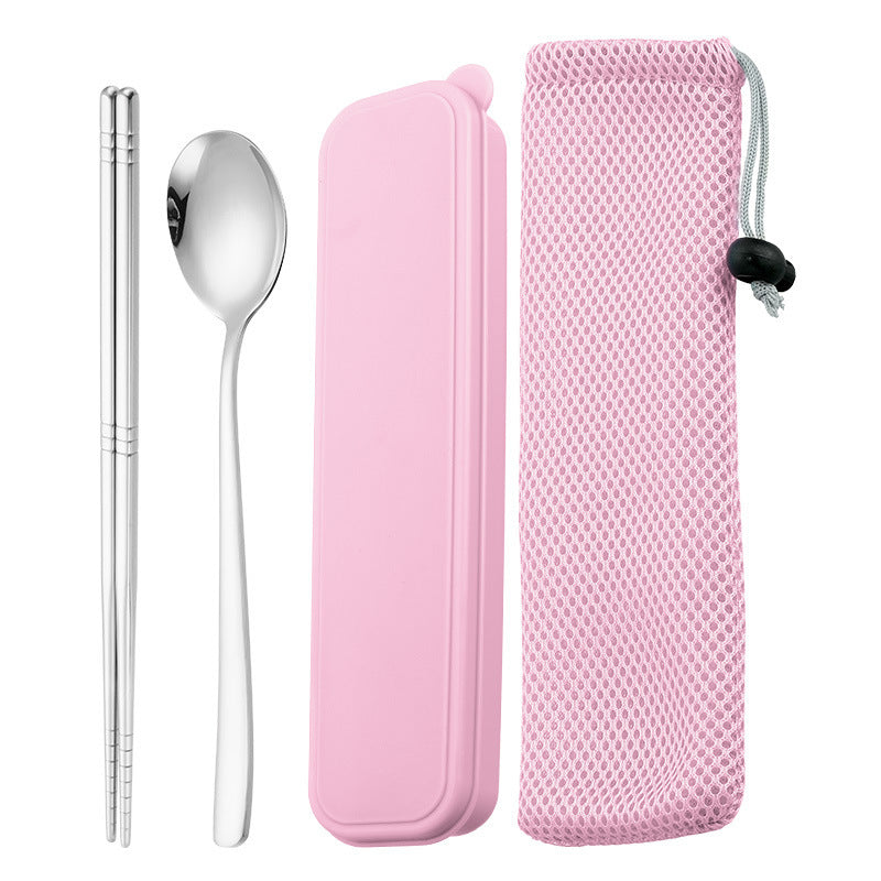 Portable Stainless Steel Tableware Set