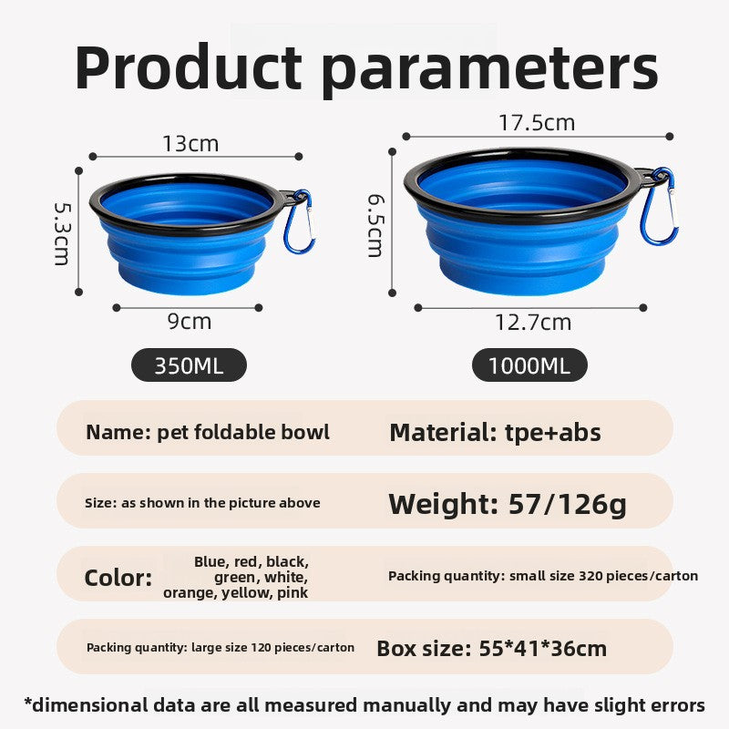 Collapsible Pet Travel Bowl