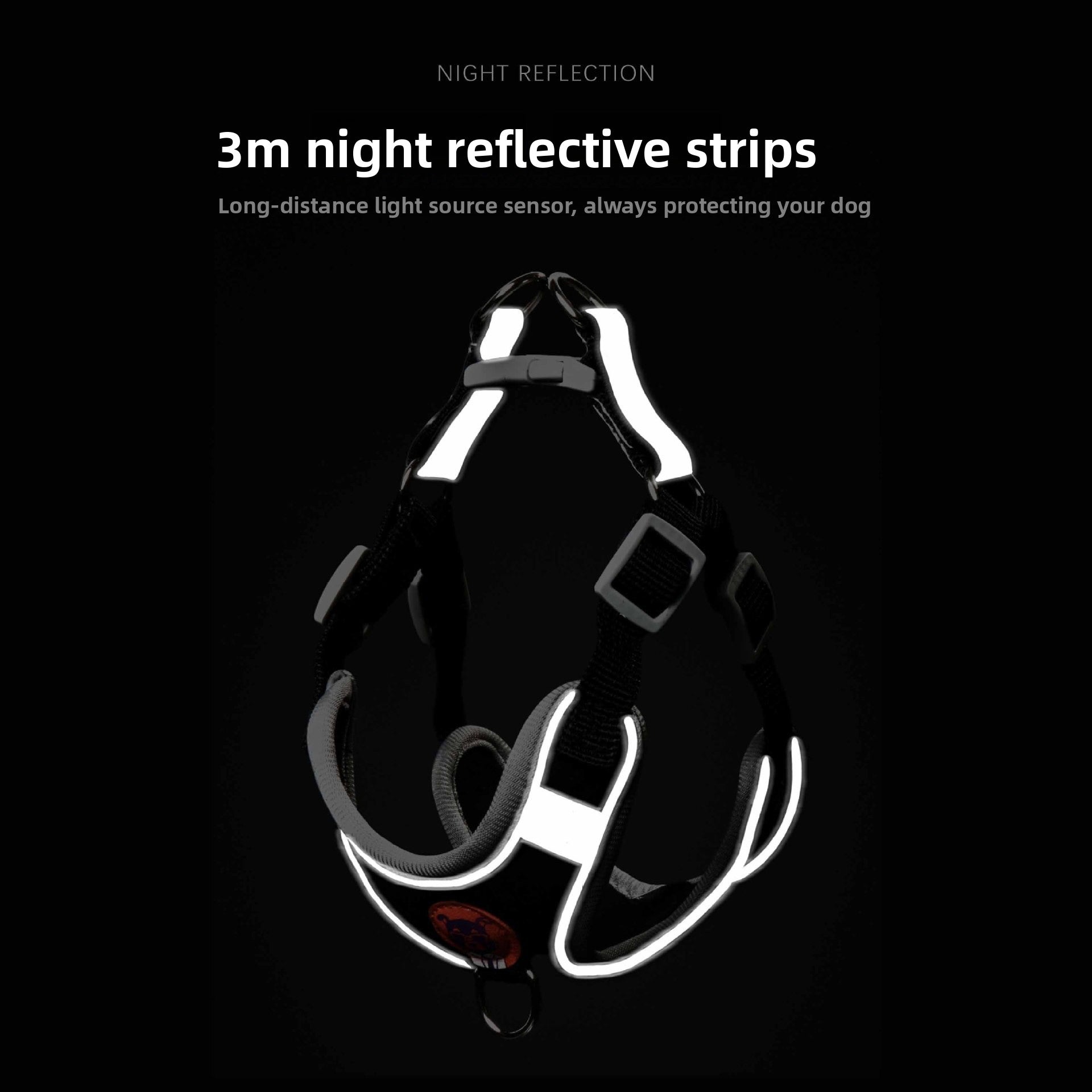 Reflective Adjustable Dog Harness & Leash