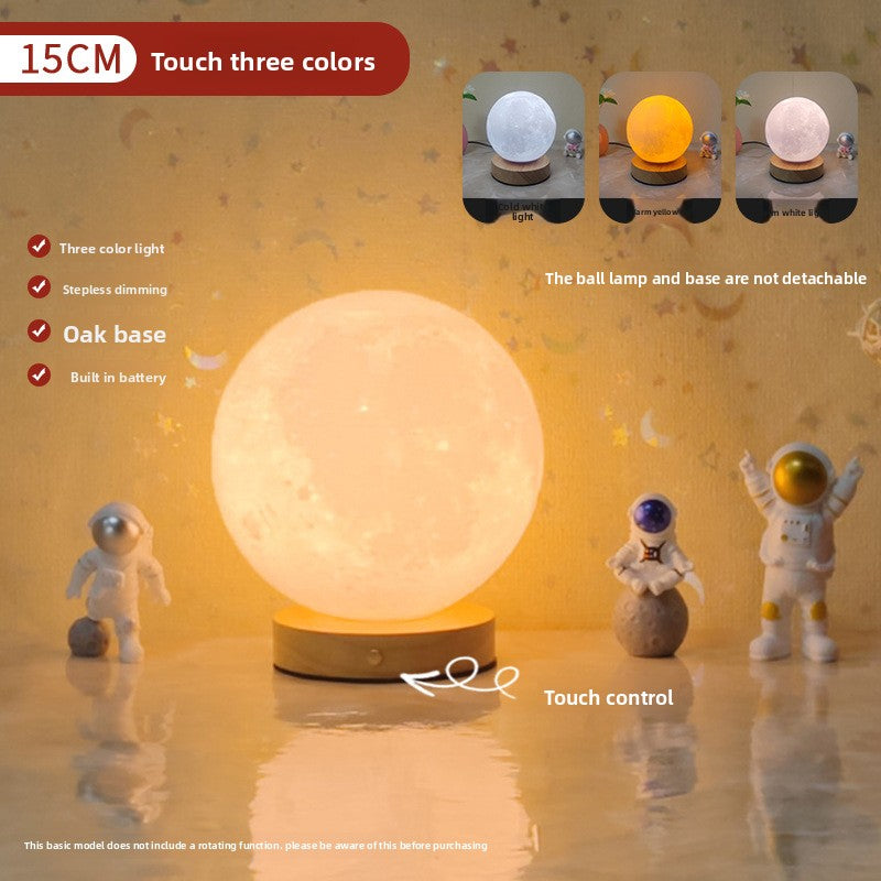 3D Moon Lamp with Charging Stand
