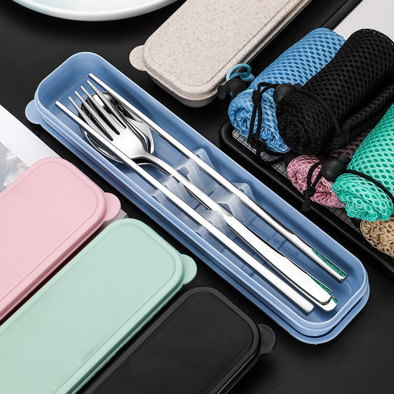 Portable Stainless Steel Tableware Set