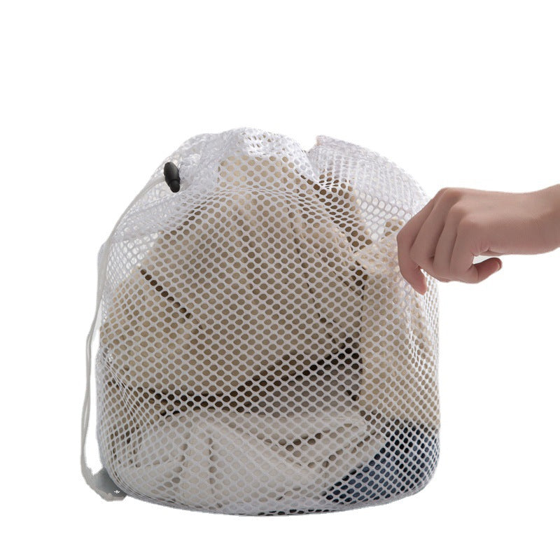 Drawstring Mesh Laundry Wash Bag