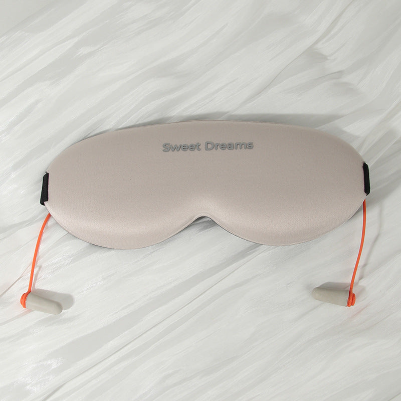 3D Sleep Mask with Earplugs, Light Blocking