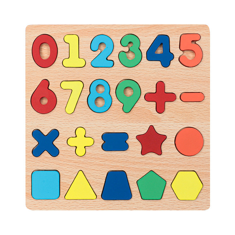 Wooden Educational Puzzle Board for Kids