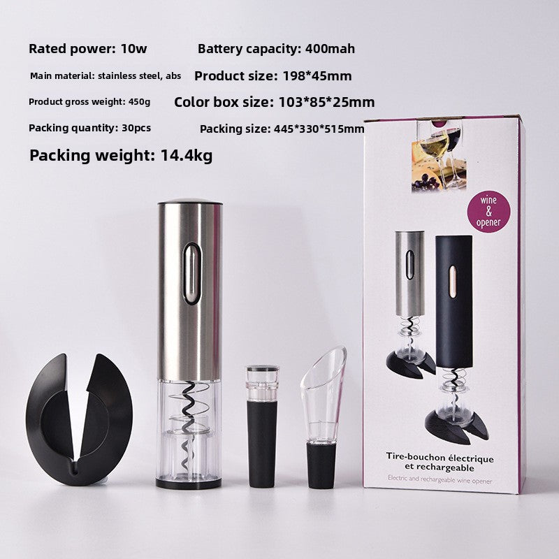 Cordless Electric Wine Opener Set